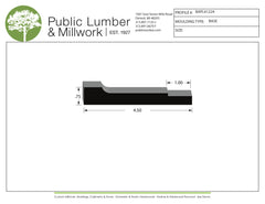 3/4"x4-1/2" Base BAPL41224