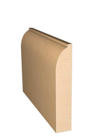 Three dimensional rendering of custom base wood molding BAPL419 made by Public Lumber Company in Detroit.