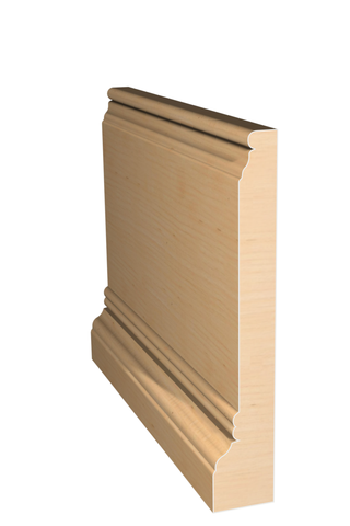 Three dimensional rendering of custom base wood molding BAPL4582 made by Public Lumber Company in Detroit.