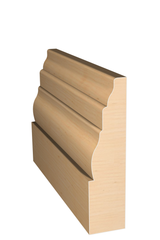 Three dimensional rendering of custom base wood molding BAPL48 made by Public Lumber Company in Detroit.