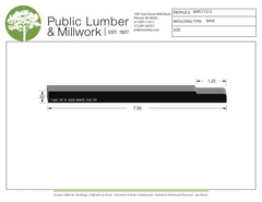 1/2"x7-1/2" Base BAPL71212