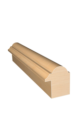 Three dimensional rendering of custom backband wood molding BBPL12 made by Public Lumber Company in Detroit.