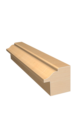 Three dimensional rendering of custom backband wood molding BBPL32 made by Public Lumber Company in Detroit.