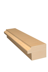 Three dimensional rendering of custom backband wood molding BBPL35 made by Public Lumber Company in Detroit.