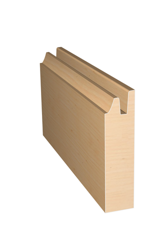 Three dimensional rendering of custom cabinet rail wood molding CABPL311 made by Public Lumber Company in Detroit.