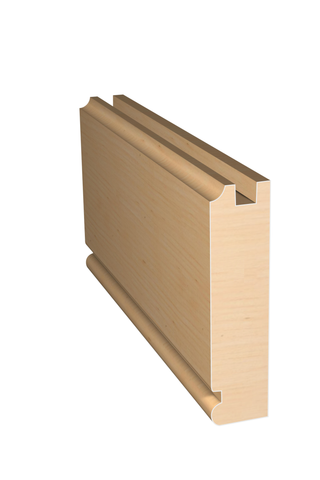 Three dimensional rendering of custom cabinet rail wood molding CABPL312 made by Public Lumber Company in Detroit.