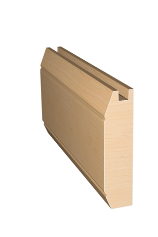 Three dimensional rendering of custom cabinet rail wood molding CABPL36 made by Public Lumber Company in Detroit.