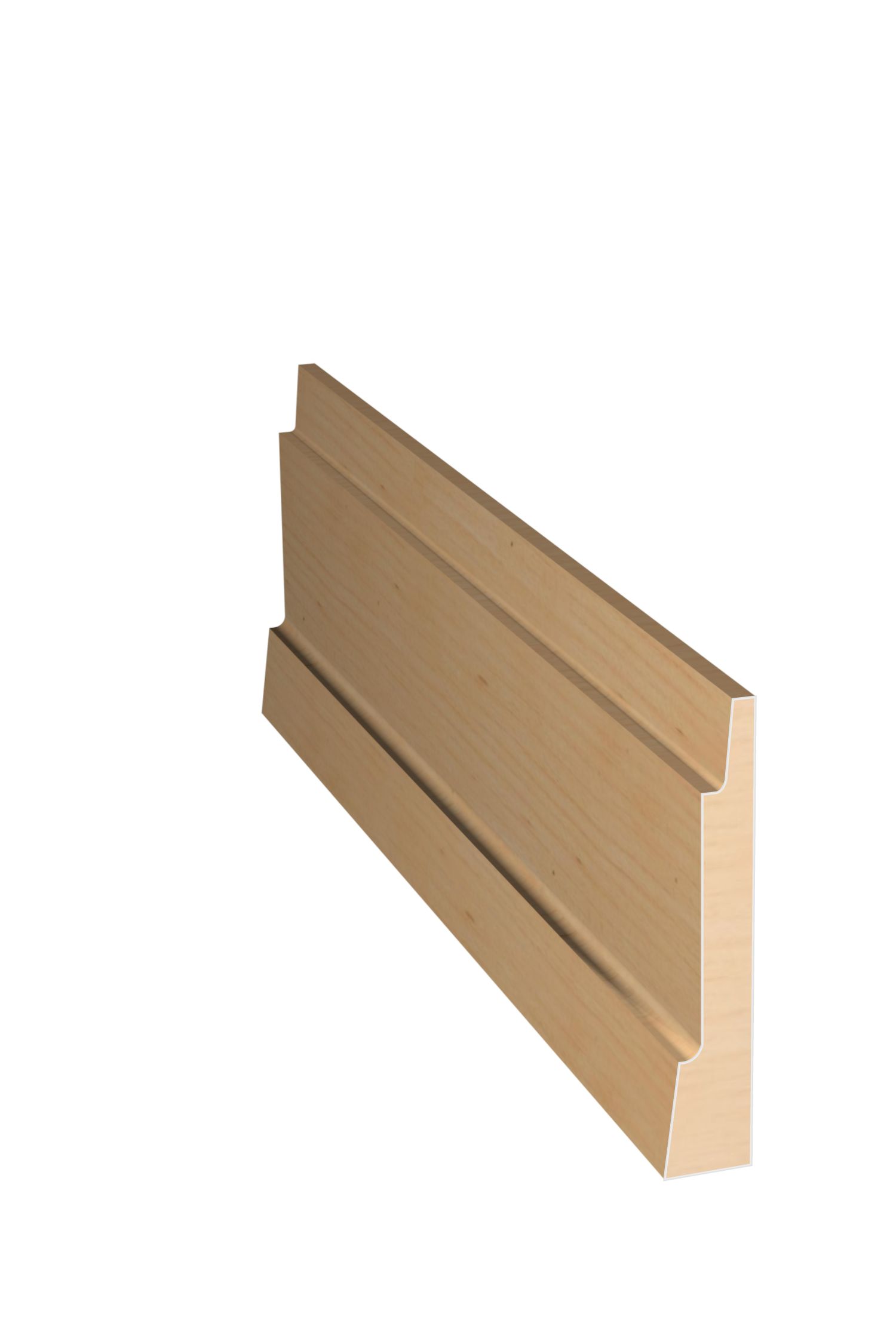 Three dimensional rendering of custom casing wood molding CAPL28 made by Public Lumber Company in Detroit.