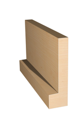 Three dimensional rendering of custom casing wood molding CAPL31256 made by Public Lumber Company in Detroit.