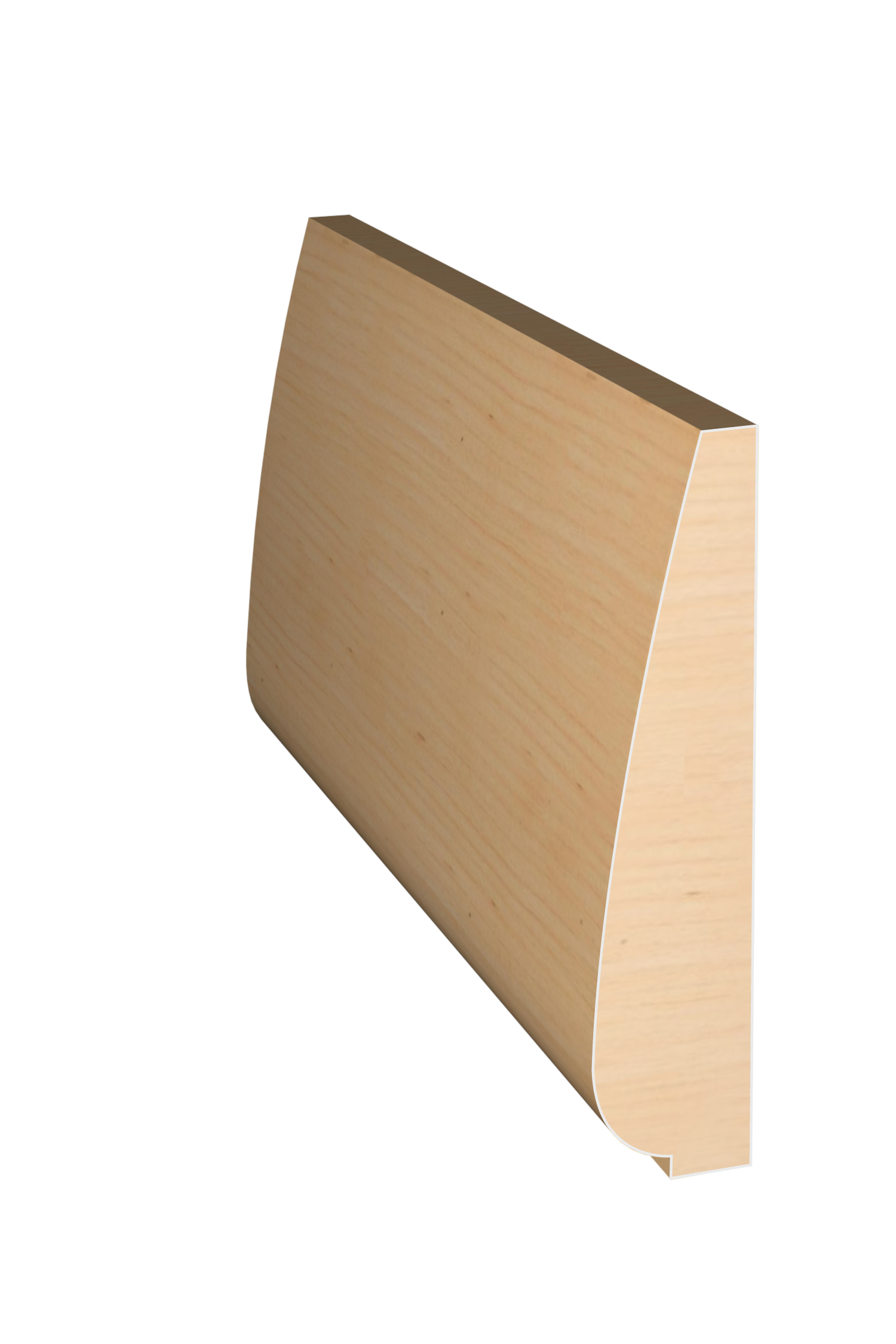 Three dimensional rendering of custom casing wood molding CAPL3383 made by Public Lumber Company in Detroit.