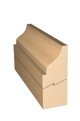 Three dimensional rendering of custom OG or ogee wood molding OGPL15 made by Public Lumber Company in Detroit.