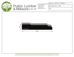 13/16"x4-1/2" Base BAPL41215