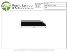 3/4"x4" Base BAPL419