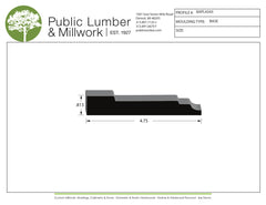 13/16"x4-3/4" Base BAPL4343