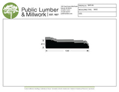 13/16"x4" Base BAPL46