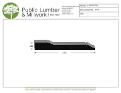11/16"x5-1/2" Base BAPL51235