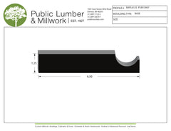 1-1/4"x6-1/2" Base BAPL6125