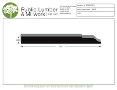 11/16"x7-1/2" Base BAPL71211