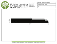 11/16"x7-1/4" Base BAPL71412
