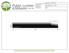 5/8"x7-1/4" Base BAPL71425