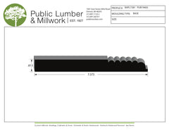 13/16"x7-3/8" Base BAPL7381