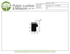 1-1/4"x1" Backband BBPL17