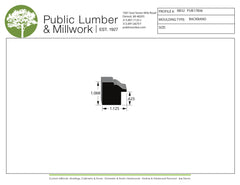 1-1/16"x1-1/8" Backband BBPL32