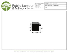 1-3/16"x1-7/16" Backband BBPL36