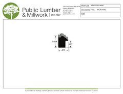 1-1/16"x7/8" Backband BBPL45