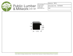 1"x1-5/16" Backband BBPL4