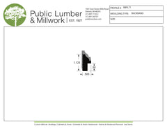 1-1/8"x9/16" Backband BBPL71