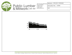 3/4"x2-3/4"  Casing CAPL23412