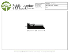 13/16"x2-3/4"  Casing CAPL2344