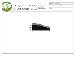 13/16"x2-5/8"  Casing CAPL2584