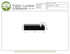 3/4"x3-1/4"  Casing CAPL3146