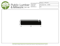 3/4"x3-3/4"  Casing CAPL33412