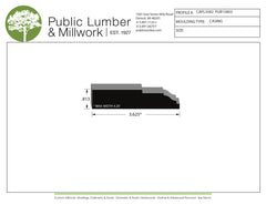 13/16"x3-5/8"  Casing CAPL3582