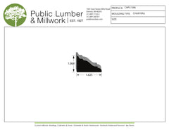 1-1/16"x1-5/8" Chair Rail CHPL1586