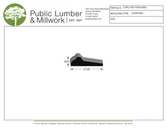 5/8"x2-1/8" Chair Rail CHPL2183