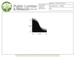 1-7/8"x2-1/8" Chair Rail CHPL2187