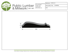3/4"x4-1/2" Chair Rail CHPL4121
