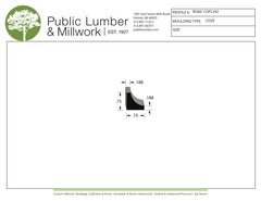 3/4"x3/4" Cove COPL342-W260