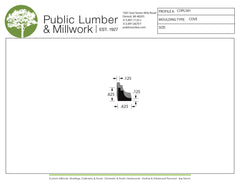 5/8"x5/8" Cove COPL581