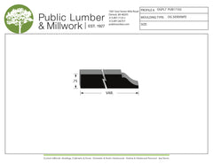 3/4" Ogee Moulding OGPL7