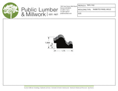 1-1/16"x1-3/4" Rabbeted Panel PAPL1342