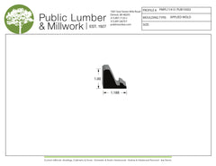 1"x1-3/16" Applied Moulding PMPL11413
