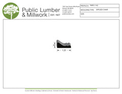 1/2"x1-1/4" Applied Moulding PMPL1142