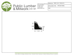 1"x1-1/8" Applied Moulding PMPL11811