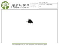 1/2"x13/16" Applied Moulding PMPL3410