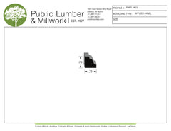 3/4"x3/4" Applied Moulding PMPL3415